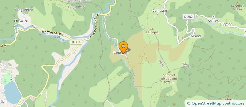 localisation de l'entreprise GROUPEMENT FONCIER AGRICOLE DE LANTEYRON  ARCENS