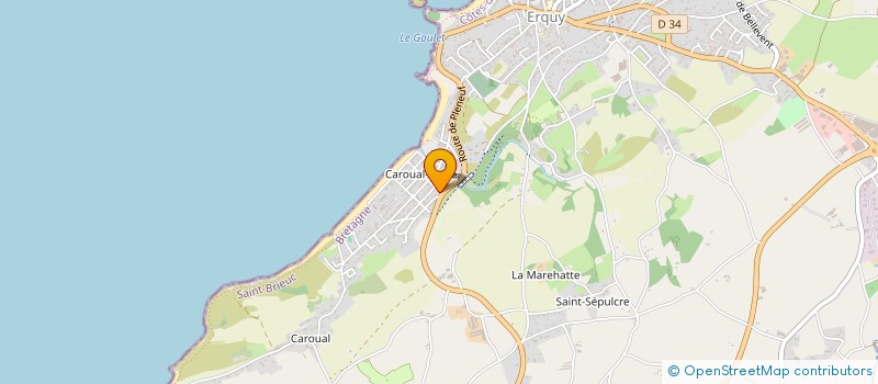 localisation de l'entreprise GROUPEMENT FONCIER AGRICOLE DE LANVEAC  ERQUY