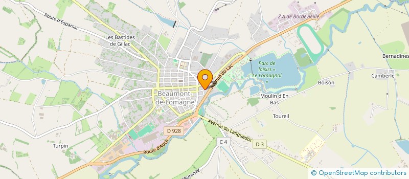 localisation de l'entreprise GROUPEMENT FONCIER AGRICOLE DE LARCHE  BEAUMONT-DE-LOMAGNE