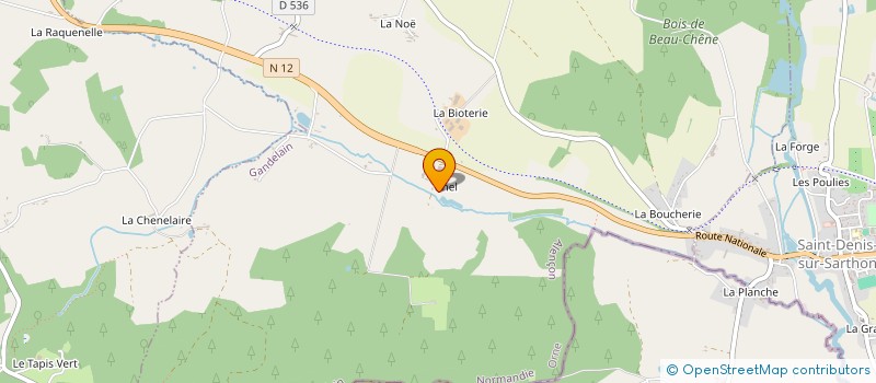 localisation de l'entreprise GROUPEMENT FONCIER AGRICOLE DE LE GERMANCE à GANDELAIN