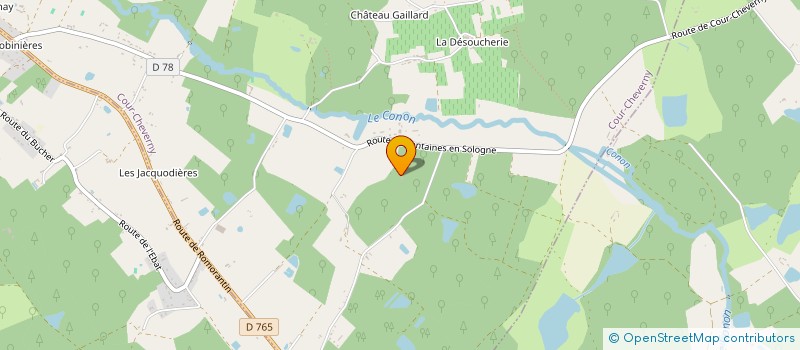 localisation de l'entreprise GROUPEMENT FONCIER AGRICOLE DE LE HAUT DES CORBILLERES  COUR-CHEVERNY