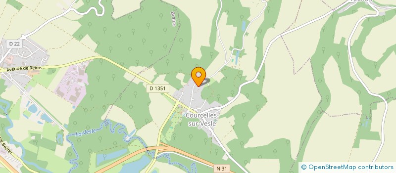 localisation de l'entreprise GROUPEMENT FONCIER AGRICOLE DE LE MONT HUSSARD  COURCELLES-SUR-VESLE