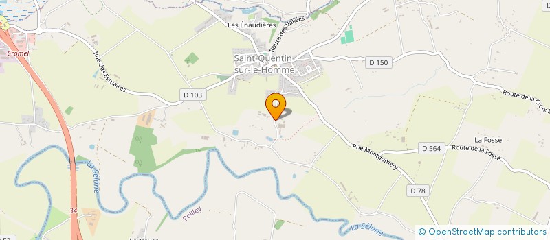 localisation de l'entreprise GROUPEMENT FONCIER AGRICOLE DE LEPOMAU  SAINT-QUENTIN-SUR-LE-HOMME