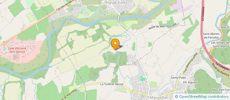 localisation de l'entreprise GROUPEMENT FONCIER AGRICOLE DE LES DEUX VALLEES  SAINT-JEAN-PLA-DE-CORTS