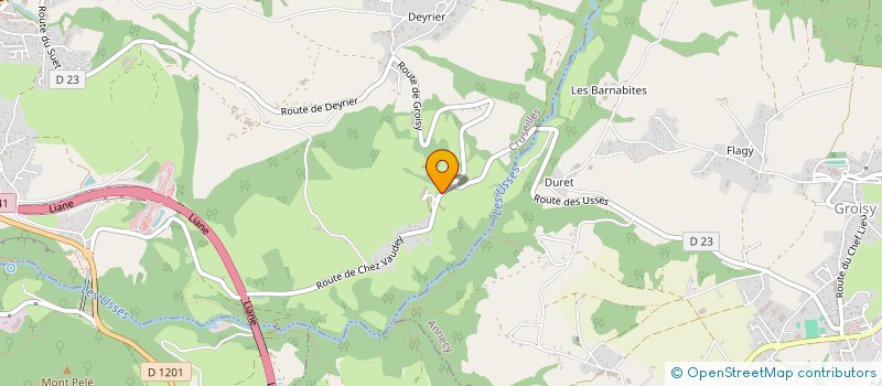 localisation de l'entreprise GROUPEMENT FONCIER AGRICOLE DE LES GOUILLENNES  CRUSEILLES