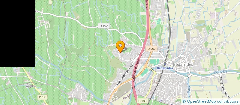 localisation de l'entreprise GROUPEMENT FONCIER AGRICOLE DE LES MURIERS  BEDARRIDES