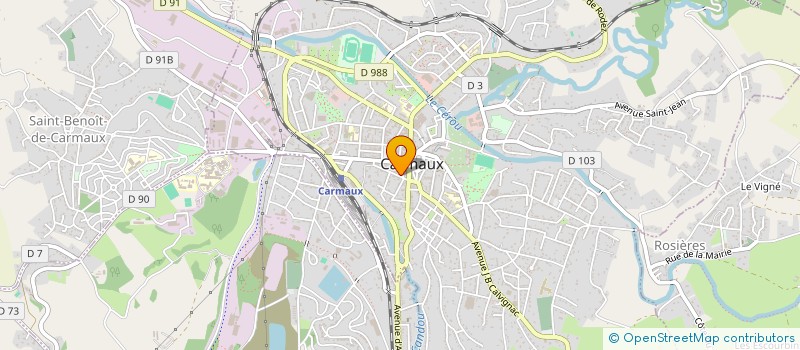 localisation de l'entreprise GROUPEMENT FONCIER AGRICOLE DE LESPAU à CARMAUX