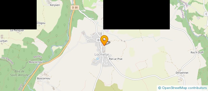 localisation de l'entreprise GROUPEMENT FONCIER AGRICOLE DE LOCMELAR  PLOUNEVENTER