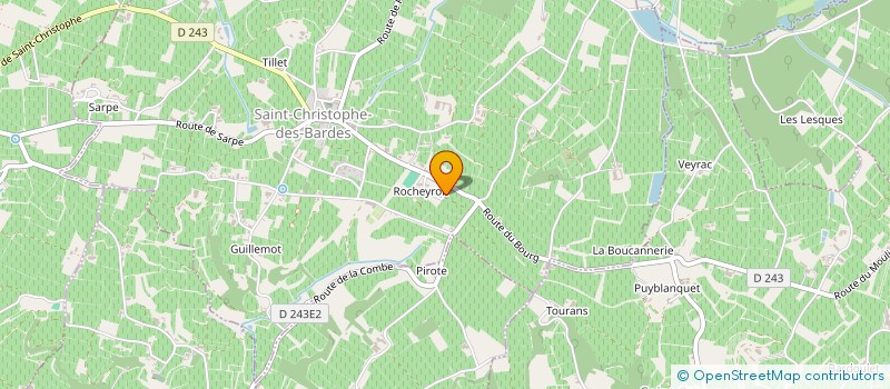 localisation de l'entreprise GROUPEMENT FONCIER AGRICOLE DE MALAURANE  SAINT-CHRISTOPHE-DES-BARDES