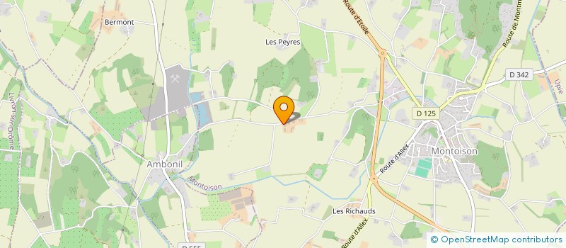 localisation de l'entreprise GROUPEMENT FONCIER AGRICOLE DE MARMOUSIN  MONTOISON