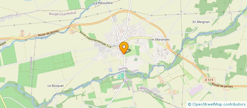 localisation de l'entreprise GROUPEMENT FONCIER AGRICOLE DE MARTHE  JARCIEU