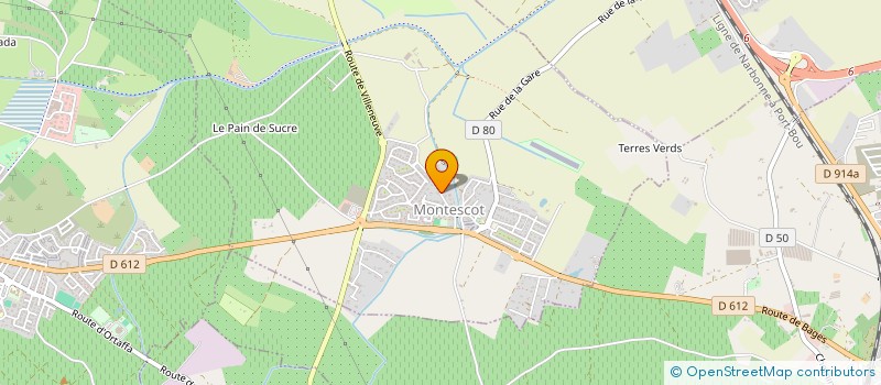 localisation de l'entreprise GROUPEMENT FONCIER AGRICOLE DE MAS D'EN CONTE  MONTESCOT