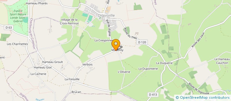 localisation de l'entreprise GROUPEMENT FONCIER AGRICOLE DE MAUBRAY  DIGOSVILLE