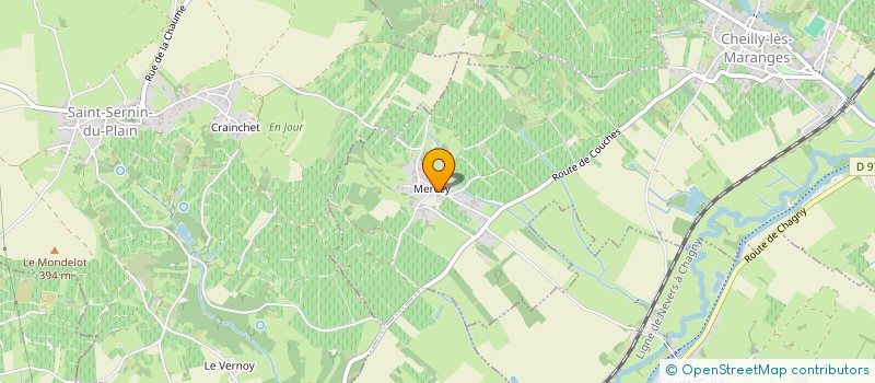 localisation de l'entreprise GROUPEMENT FONCIER AGRICOLE DE MERCEY  CHEILLY-LES-MARANGES