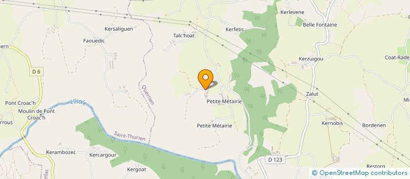 localisation de l'entreprise GROUPEMENT FONCIER AGRICOLE DE MOGUEL  QUERRIEN