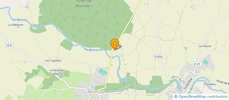 localisation de l'entreprise GROUPEMENT FONCIER AGRICOLE DE MONTBEIL  BOIVRE-LA-VALLEE