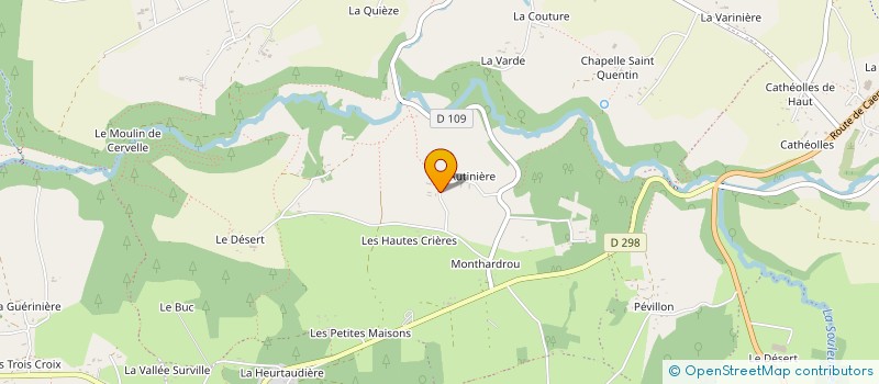 localisation de l'entreprise GROUPEMENT FONCIER AGRICOLE DE MONTCHAUVET à SOULEUVRE EN BOCAGE