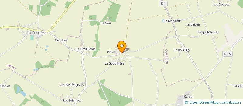 localisation de l'entreprise GROUPEMENT FONCIER AGRICOLE DE PEHART  PLUMIEUX