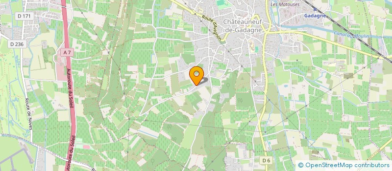 localisation de l'entreprise GROUPEMENT FONCIER AGRICOLE DE PHENOMENAL  CHATEAUNEUF-DE-GADAGNE