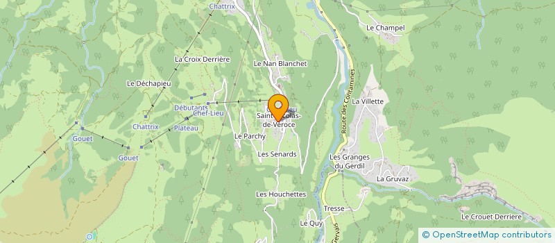 localisation de l'entreprise GROUPEMENT FONCIER AGRICOLE DE PORCHEREY  SAINT-GERVAIS-LES-BAINS