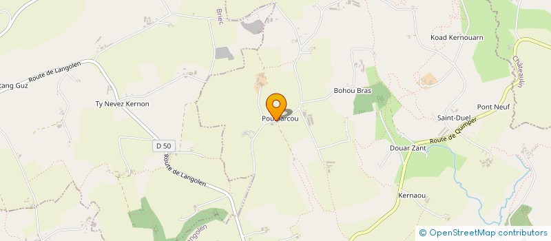 localisation de l'entreprise GROUPEMENT FONCIER AGRICOLE DE POULL AR PARKOU  LANGOLEN