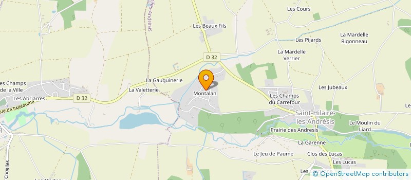 localisation de l'entreprise GROUPEMENT FONCIER AGRICOLE DE PREJEANCE à FOUCHEROLLES