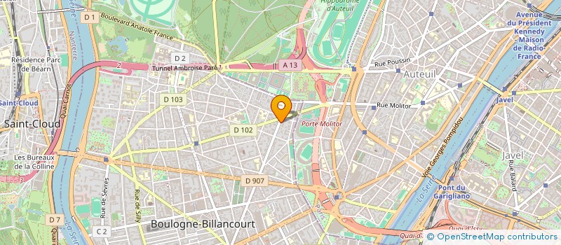 localisation de l'entreprise GROUPEMENT FONCIER AGRICOLE DE ROUVIAN à BOULOGNE-BILLANCOURT