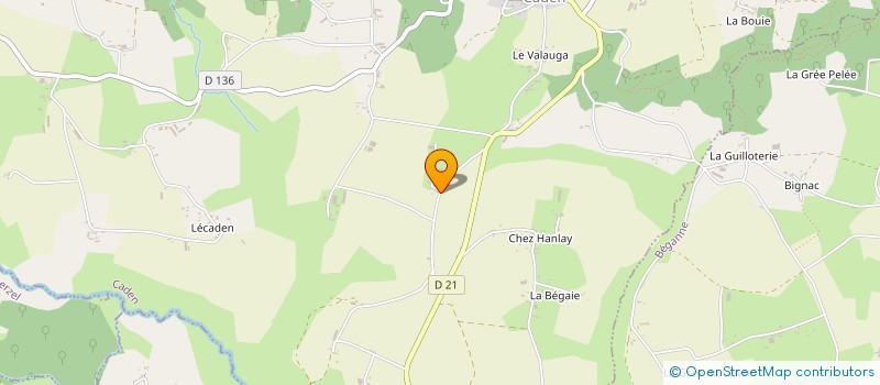 localisation de l'entreprise GROUPEMENT FONCIER AGRICOLE DE SAINT ARMEL  CADEN