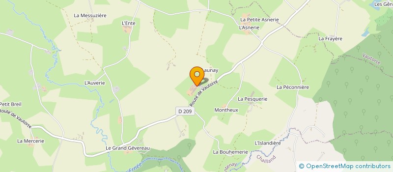 localisation de l'entreprise GROUPEMENT FONCIER AGRICOLE DE SAINT-AUBIN  MONTENAY