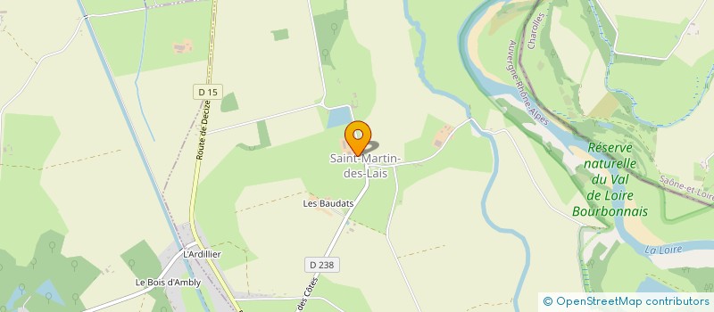 localisation de l'entreprise GROUPEMENT FONCIER AGRICOLE DE SAINT MARTIN  SAINT-MARTIN-DES-LAIS