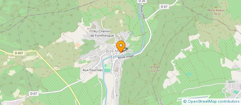 localisation de l'entreprise GROUPEMENT FONCIER AGRICOLE DE SAINT MICHEL  BIZE-MINERVOIS