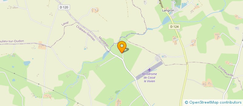 localisation de l'entreprise GROUPEMENT FONCIER AGRICOLE DE SAINTE PLAINE  COSSE LE VIVIEN