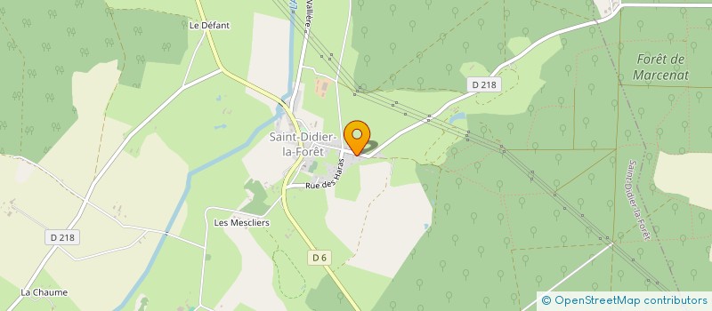 localisation de l'entreprise GROUPEMENT FONCIER AGRICOLE DE ST BENILDE  SAINT-DIDIER-LA-FORET