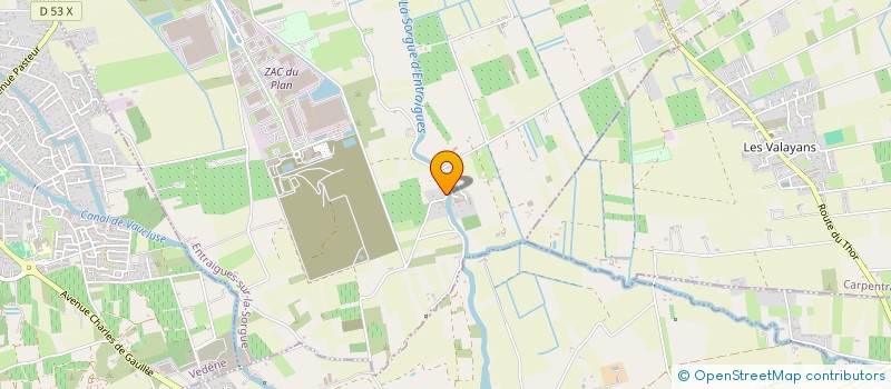 localisation de l'entreprise GROUPEMENT FONCIER AGRICOLE DE TERRES DE TREVOUSE  ENTRAIGUES-SUR-LA-SORGUE