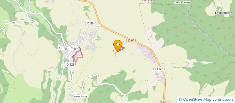 localisation de l'entreprise GROUPEMENT FONCIER AGRICOLE DE VBF  VEZINS-DE-LEVEZOU