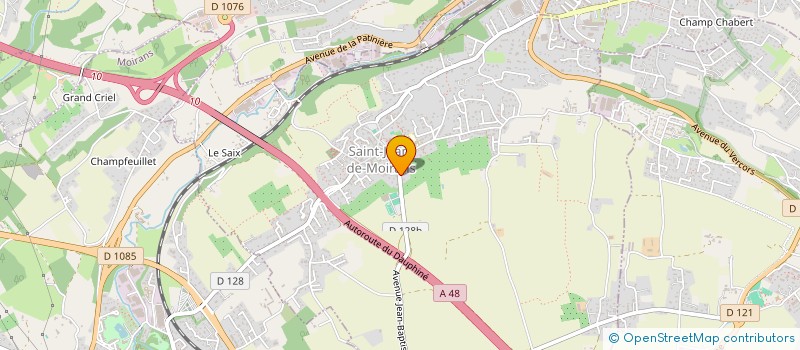 localisation de l'entreprise GROUPEMENT FONCIER AGRICOLE DE VEYRON-LA NOYERAIE  SAINT-JEAN-DE-MOIRANS