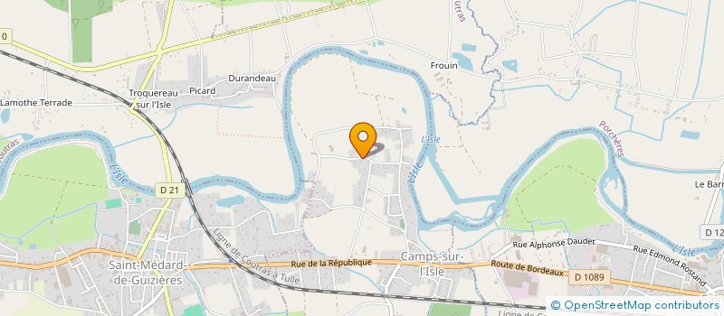 localisation de l'entreprise GROUPEMENT FONCIER AGRICOLE DE VIREVE  CAMPS-SUR-L'ISLE