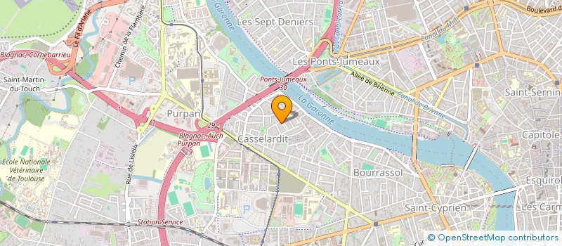 localisation de l'entreprise GROUPEMENT FONCIER AGRICOLE DE ZAGO LEGROS à TOULOUSE