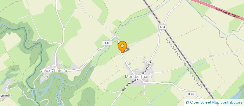 localisation de l'entreprise GROUPEMENT FONCIER AGRICOLE DEBEAUPUIS  MONTBERTHAULT