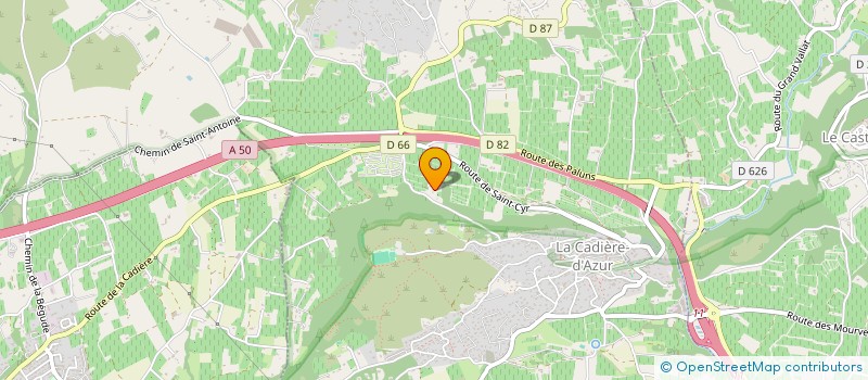 localisation de l'entreprise GROUPEMENT FONCIER AGRICOLE DECUGIS à LA CADIERE D'AZUR