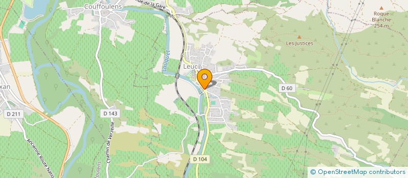 localisation de l'entreprise GROUPEMENT FONCIER AGRICOLE DELTEIL MOUNDY  LEUC