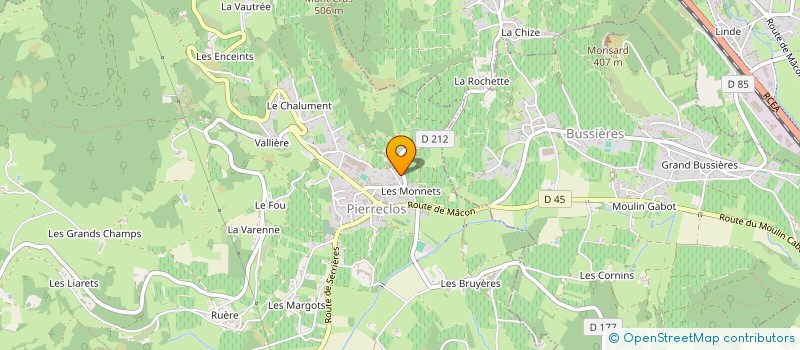 localisation de l'entreprise GROUPEMENT FONCIER AGRICOLE DENUZILLER-TRONCY  SOLUTRE-POUILLY