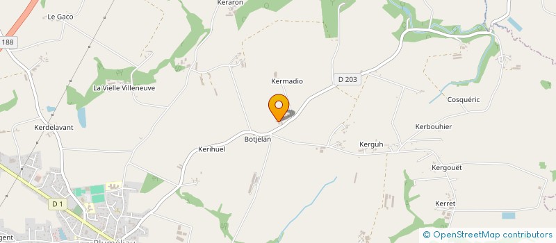 localisation de l'entreprise GROUPEMENT FONCIER AGRICOLE DES 4 KER  PLUMELIAU-BIEUZY