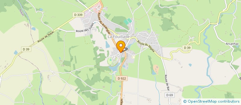 localisation de l'entreprise GROUPEMENT FONCIER AGRICOLE DES AGASSACS  LUNAC