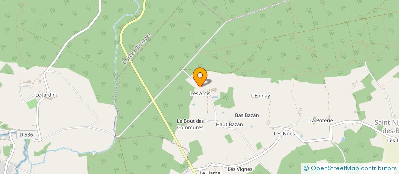 localisation de l'entreprise GROUPEMENT FONCIER AGRICOLE DES ARCIS à SAINT-NICOLAS-DES-BOIS