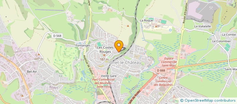 localisation de l'entreprise GROUPEMENT FONCIER AGRICOLE DES AURIERES  ONET-LE-CHATEAU