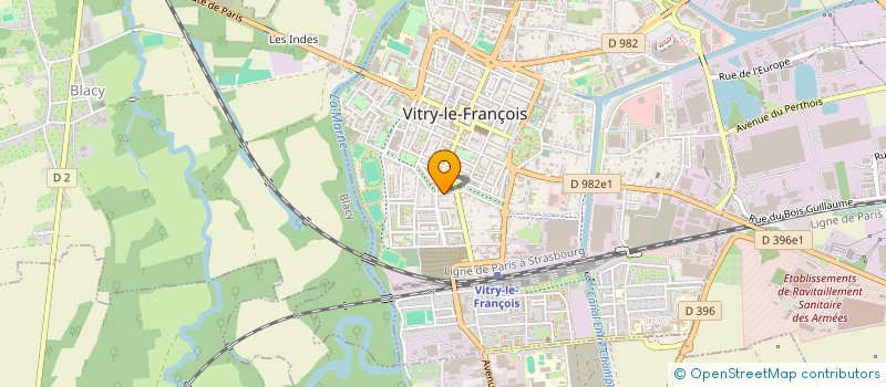 localisation de l'entreprise GROUPEMENT FONCIER AGRICOLE DES BICHES à VITRY LE FRANCOIS