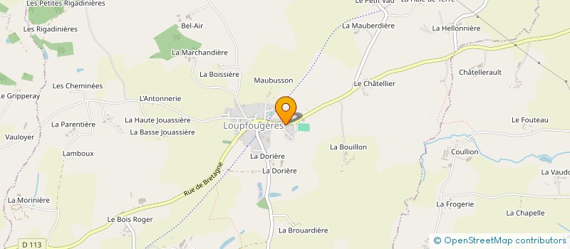 localisation de l'entreprise GROUPEMENT FONCIER AGRICOLE DES BUTTES SAUVAGES  LOUPFOUGERES