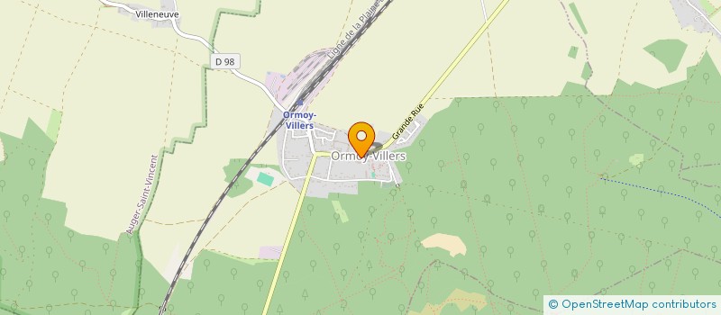 localisation de l'entreprise GROUPEMENT FONCIER AGRICOLE DES CINQ CHENES  ORMOY-VILLERS