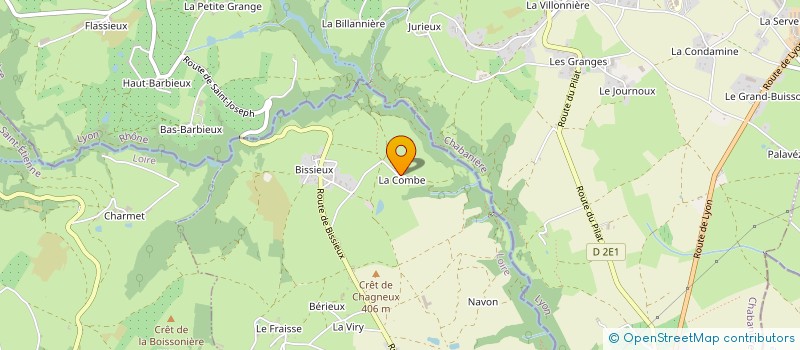 localisation de l'entreprise GROUPEMENT FONCIER AGRICOLE DES COLLINES  SAINT-MARTIN-LA-PLAINE